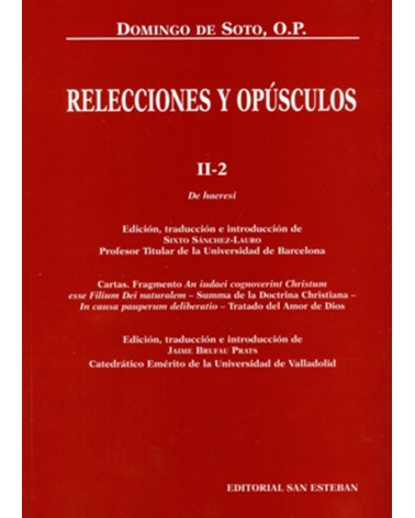 RELECCIONES Y OPÚSCULOS. II2.