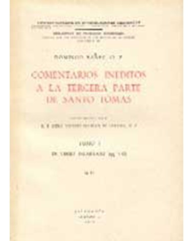 COMENTARIOS A LA TERCERA PARTE DE SANTO TOMÁS