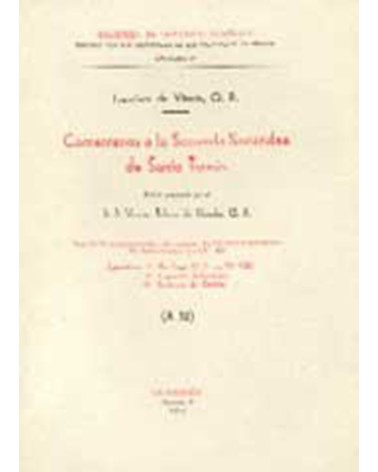 COMENTARIOS A LA SECUNDA SECUNDAE DE SANTO TOMÁS