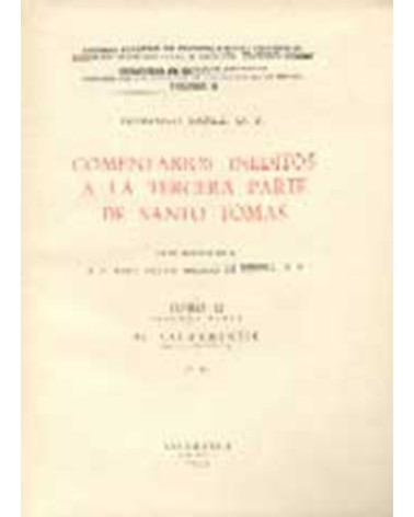 COMENTARIOS A LA TERCERA PARTE DE SANTO TOMÁS